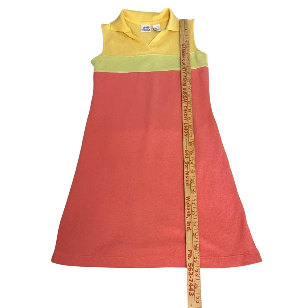 Hearts & Flowers 90's Vintage Colorblock Cotton Dress Sleeveless Retro Girls 12